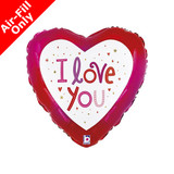 9 inch Love You Sparkles Foil Balloon (1) - UNPACKAGED