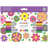 Feelgood Florals Colouring Kit (12)