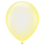 12" Pure Crystal Yellow Kalisan Latex Balloons (100)