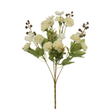 32cm Ivory Chrysanthemum, Hydrangea & Berry Spray (1)