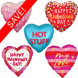 18 inch Valentine's Foil Pack 1 (25 Balloons)