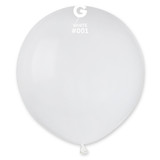 19" Standard White Gemar Latex Balloons (25)