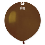 19" Standard Brown Gemar Latex Balloons (25)