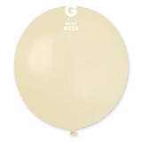 19" Standard Ivory Gemar Latex Balloons (25)