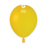 5" Standard Yellow Gemar Latex Balloons (50)