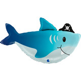 29 inch Pirate Shark Foil Balloon (1)