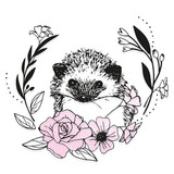 Floral Hedgehog by Olivia Rose Clear Layered Stamp Set (9)