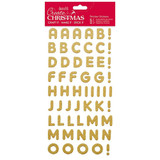 Gold Glitter Alphabet Thicker Sticker Set (1)