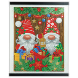 Christmas Gnomes Crystal Art Scroll Kit (1)