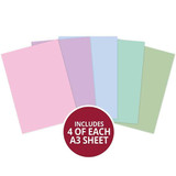 A3 Pastel Collection Cardstock Sheets (20)
