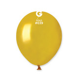 5" Metallic Gold Gemar Latex Balloons (50)