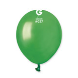 5" Metallic Green Gemar Latex Balloons (50)