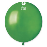 19" Metallic Green Gemar Latex Balloons (25)
