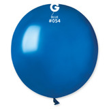 19" Metallic Royal Blue Gemar Latex Balloons (25)