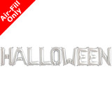 HALLOWEEN - 16 inch Silver Foil Letter Balloon Pack (1)