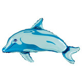 31 inch Blue Dolphin Foil Balloon (1)
