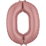 34 inch Anagram Rose Gold Number 0 Foil Balloon (1) 34 inch Anagram Rose Gold Number 0 Foil Balloon (1)