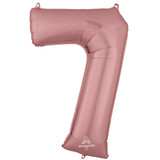34 inch Anagram Rose Gold Number 7 Foil Balloon (1) 34 inch Anagram Rose Gold Number 7 Foil Balloon (1)