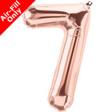 16 inch Rose Gold Number 7 Foil Balloon (1)