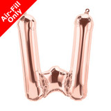 16 inch Rose Gold Letter W Foil Balloon (1)