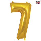 34 inch Oaktree Gold Number 7 Foil Balloon (1)