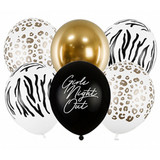 12 inch Girls Night Out Animal Print Latex Balloons (6)