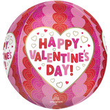 16 inch Orbz Valentine's Day Hearted Foil Balloon (1)