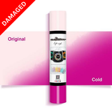 DAMAGED - Rose Pink Cold Colour Changing Vinyl - 12" x 60" (1)