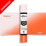 DAMAGED - Orange Cold Colour Changing Vinyl - 12" x 60" (1)