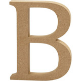 MDF Wooden Letter B - 8cm (1)