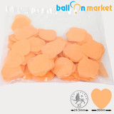 30mm Peach Heart Tissue Paper Confetti (50g)