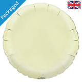 18" Ivory Round Foil Balloon (1)