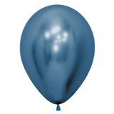 12" Reflex Blue Sempertex Latex Balloons (50)