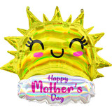 35 inch Mother's Day Sun Iridescent Supershape Foil Balloon (1)