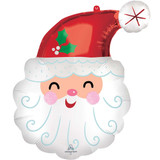 27 inch Smiling Santa Supershape Foil Balloon (1)