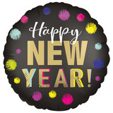 18 inch New Year Dotted Satin Foil Balloon (1)