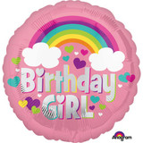 18 inch Birthday Girl Rainbow Foil Balloon (1)