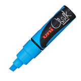 Uni Light Blue Broad Chisel Chalk Marker Pen (1)