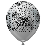 12 inch Safari Mutant Silver Kalisan Latex Balloons (25)