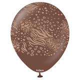 12 inch Safari Mutant Chocolate Kalisan Latex Balloons (25)