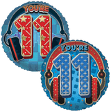18 inch Cool Headphones Age 11 Foil Balloon (1)