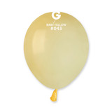 5" Standard Baby Yellow Gemar Latex Balloons (50)