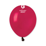 5" Standard Burgundy Gemar Latex Balloons (50)