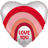 18 inch Love You Rainbow Foil Balloon (1)