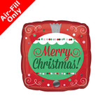 9 inch Merry Christmas Ornament Foil Balloon (1) - UNPACKAGED