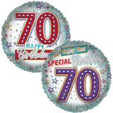 18 inch Special Celebration Age 70 Birthday Foil Balloon (1)