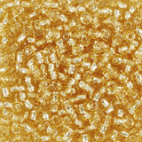 3mm Gold Seed Beads - 25g (1)