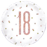 18 inch 18th Birthday Glitz Rose Gold Foil Balloon (1)