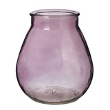 Mauve Glass Elena Vase - 22cm (1)