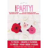 Pink & Red Paper Flowers Decoration Kit (3)